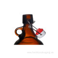 Glass Growler Jug with Handle Swing Top